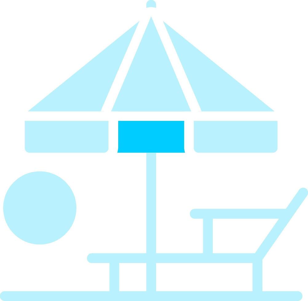 Sunbed Creative Icon Design vector