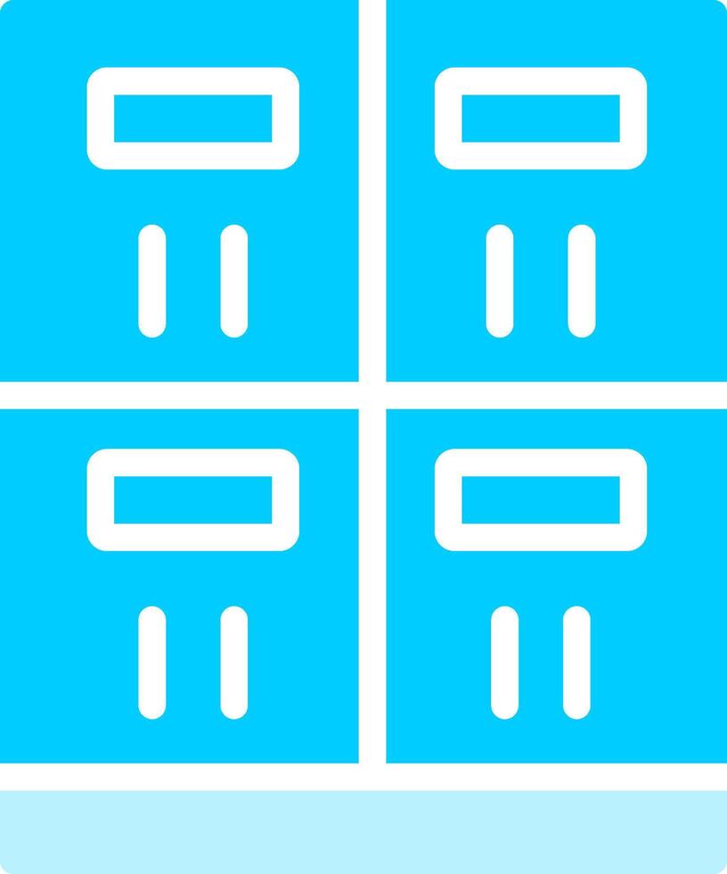 Lockers Creative Icon Design vector