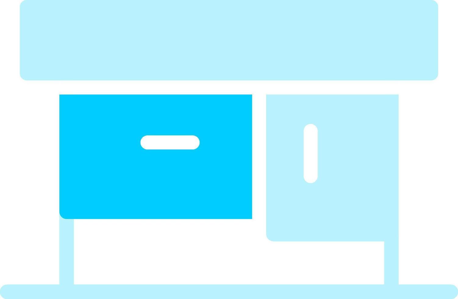 Line two Blue Colour vector