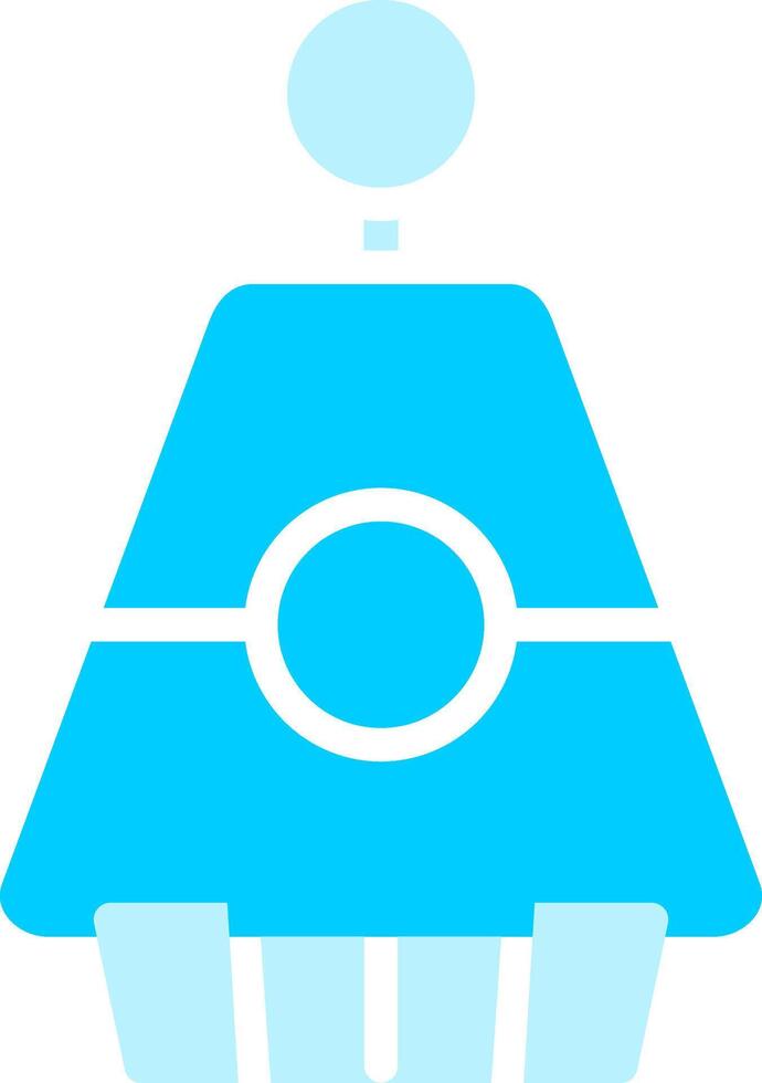 Line two Blue Colour vector