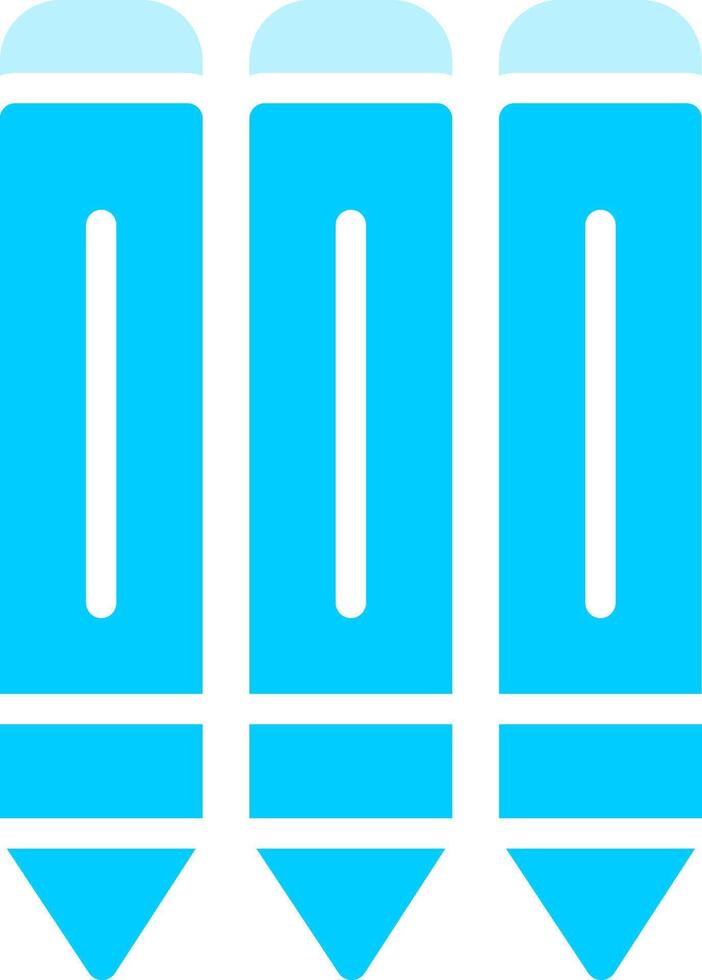 Pencils Creative Icon Design vector