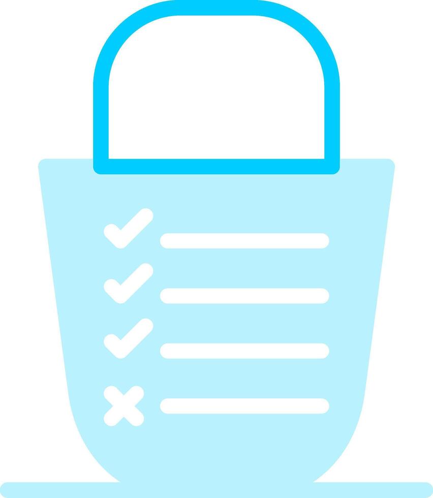 Bucket List Creative Icon Design vector