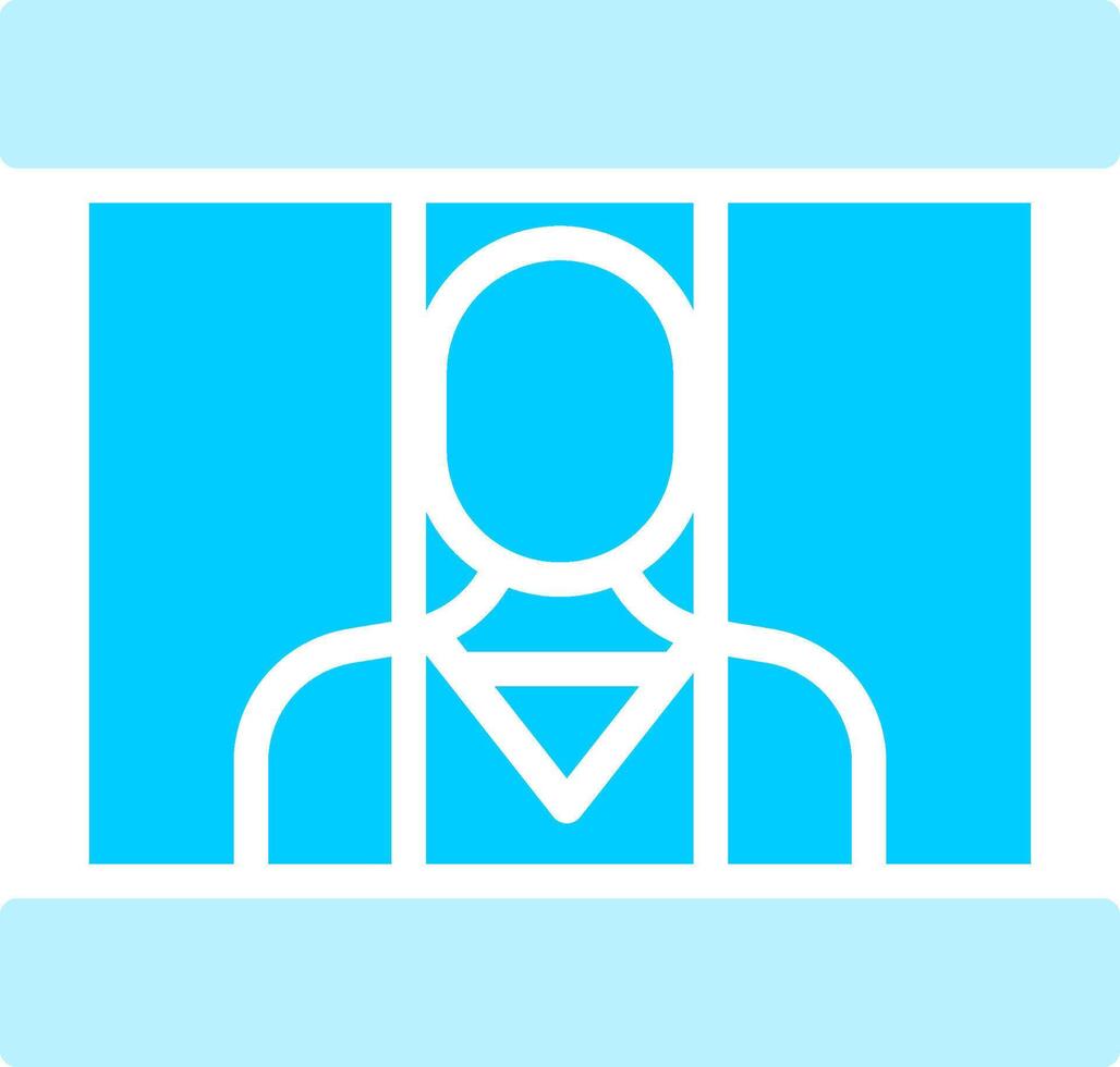 Prisoner Creative Icon Design vector