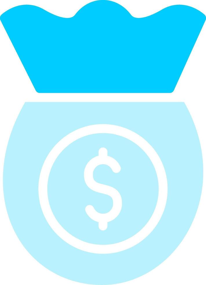 diseño de icono creativo de bolsa de dinero vector