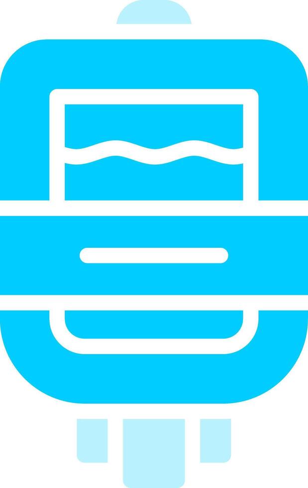 Line two Blue Colour vector
