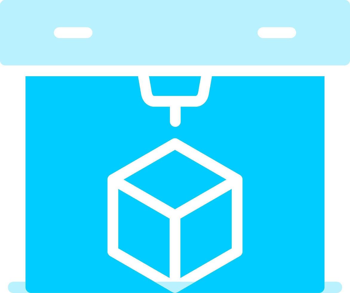 3D Printing Creative Icon Design vector