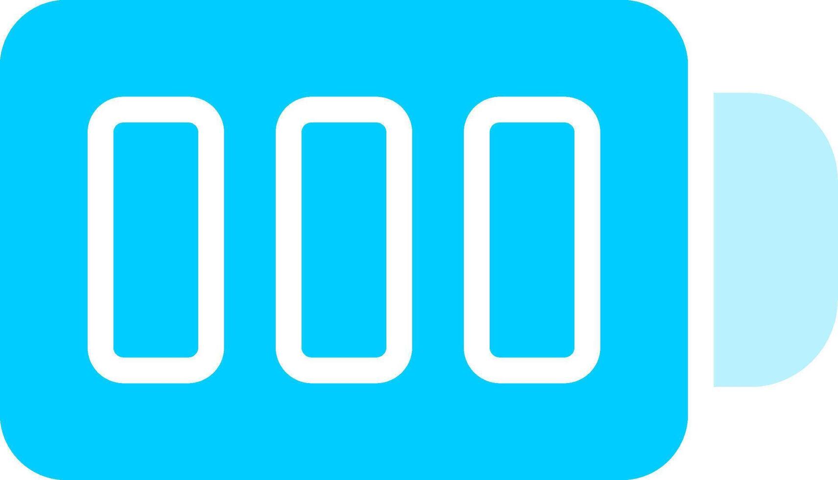 Full Battery Creative Icon Design vector