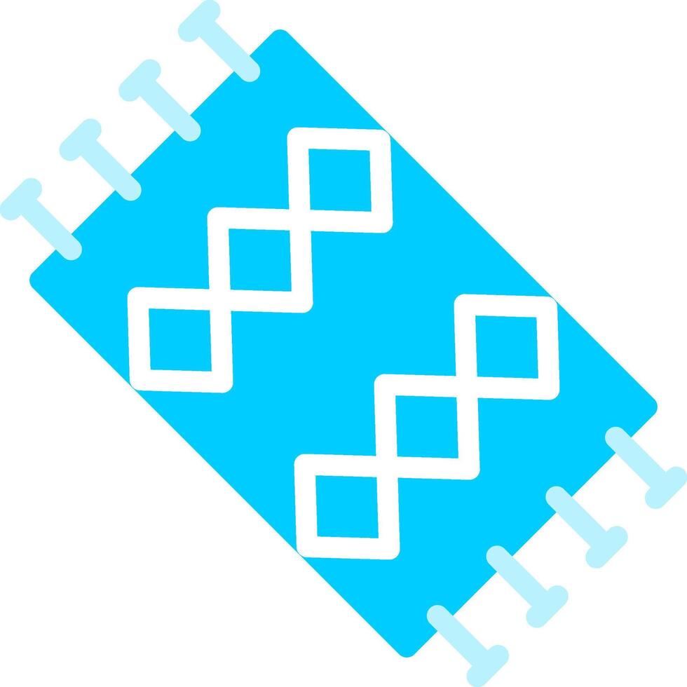 Line two Blue Colour vector