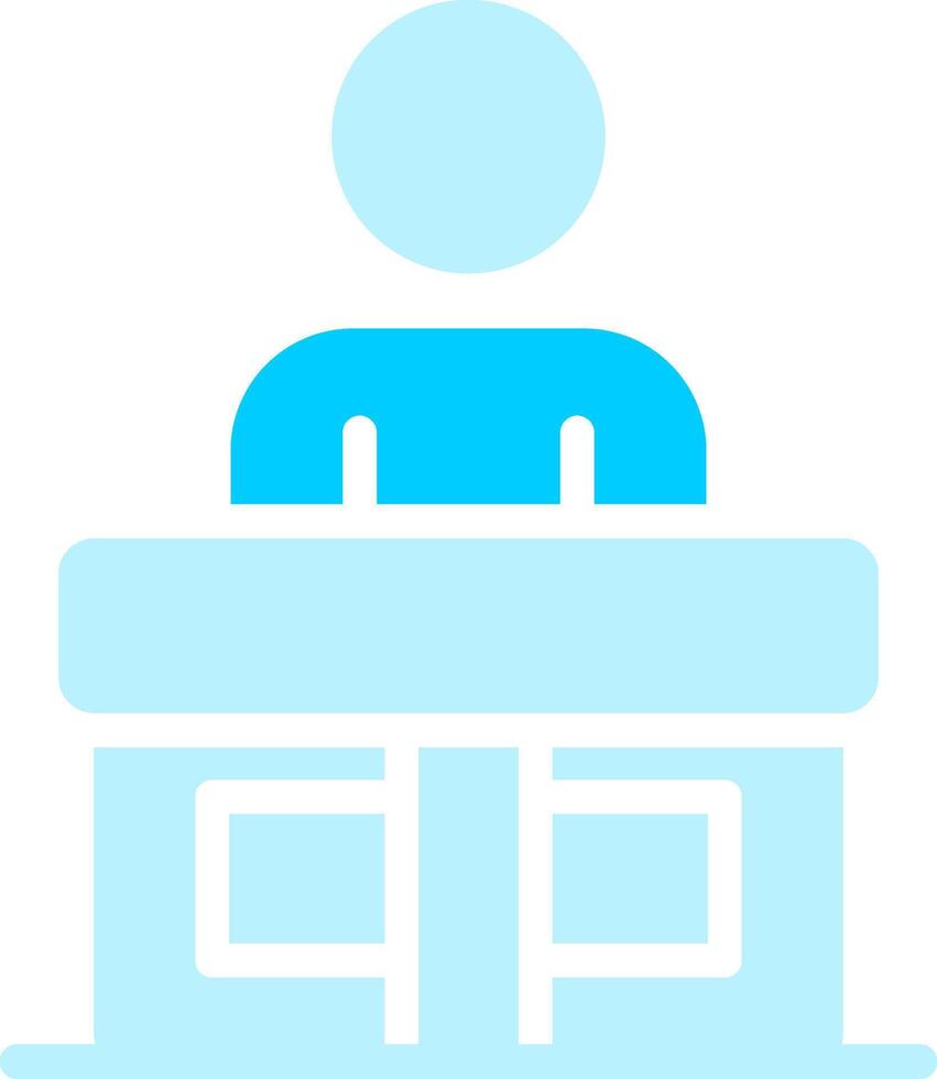Receptionist Creative Icon Design vector