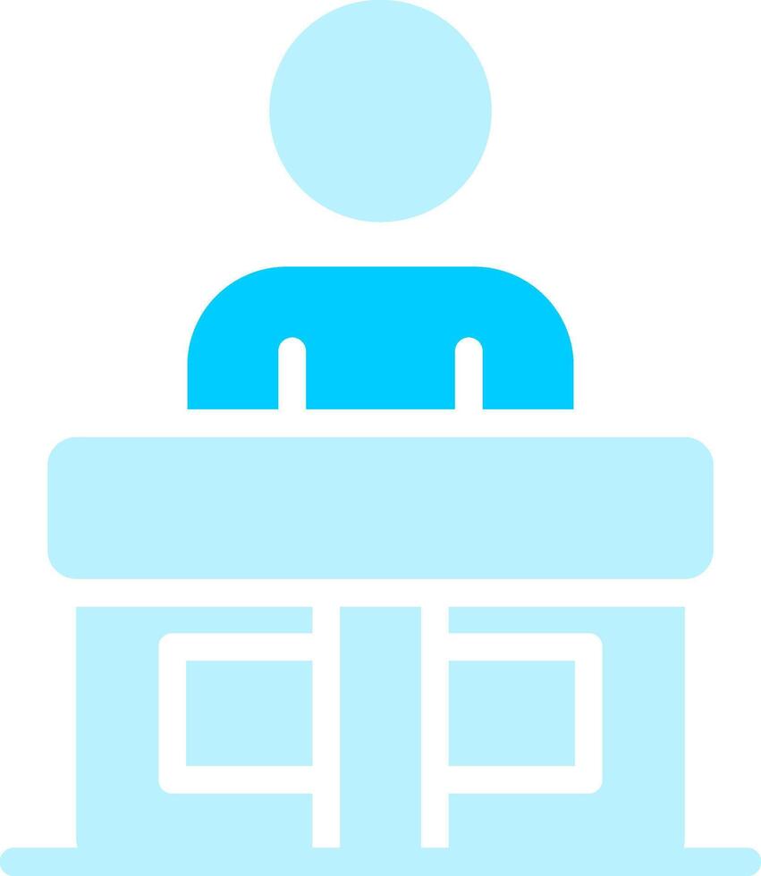 Receptionist Creative Icon Design vector