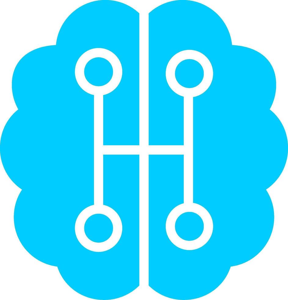 Humanoid Robot Creative Icon Design vector