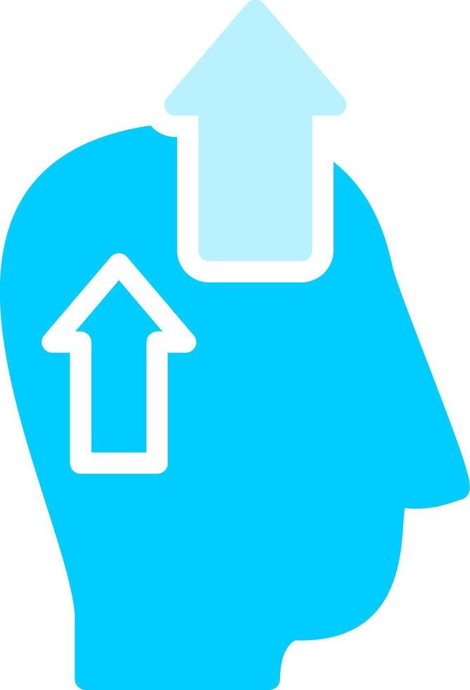 Positive Thinking Creative Icon Design vector