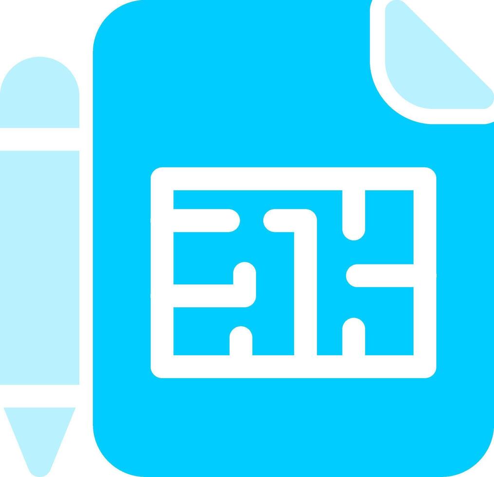 Blueprint Creative Icon Design vector