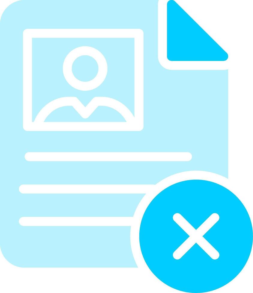 Rejected Creative Icon Design vector