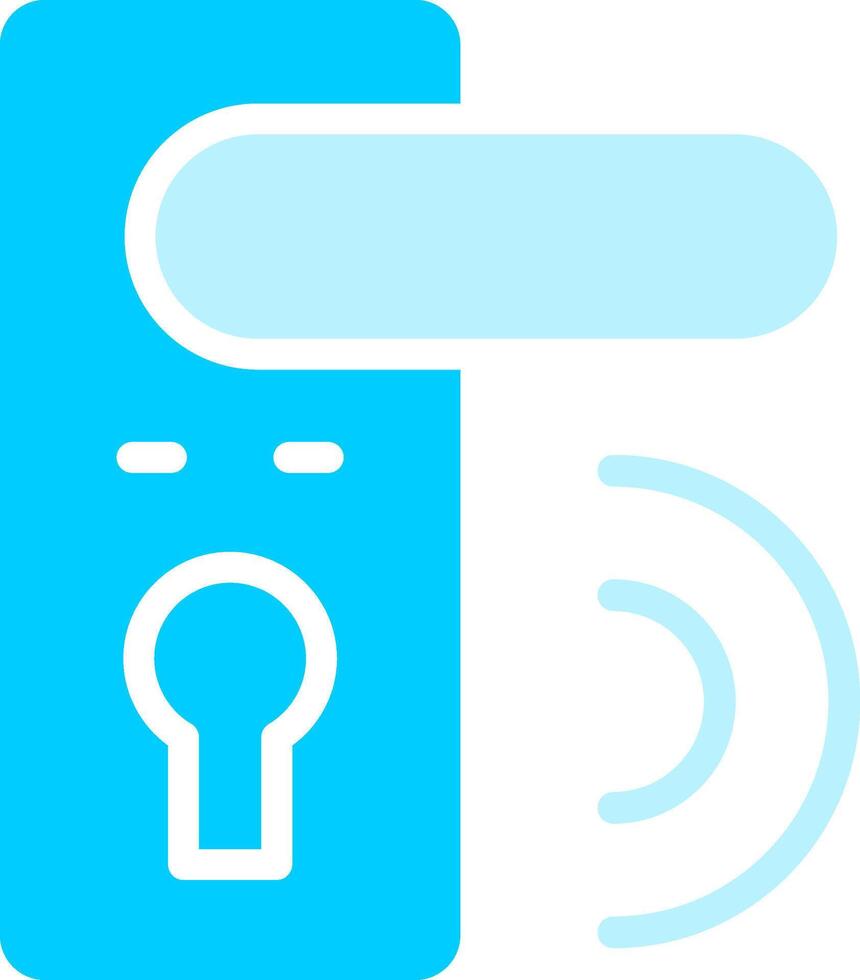 Door Lock Creative Icon Design vector