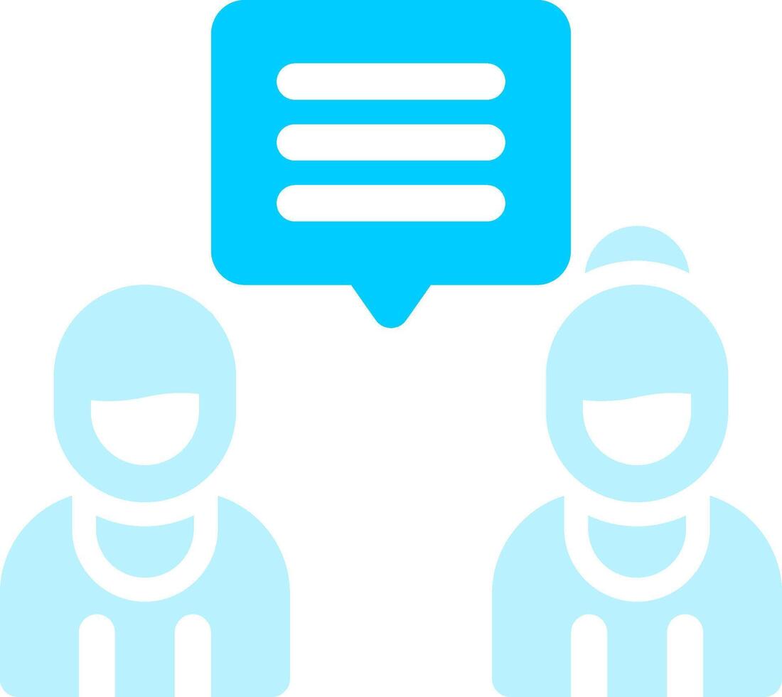 Discuss Creative Icon Design vector