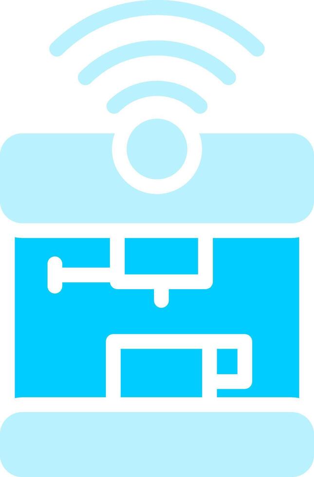 Smart Coffee Machine Creative Icon Design vector