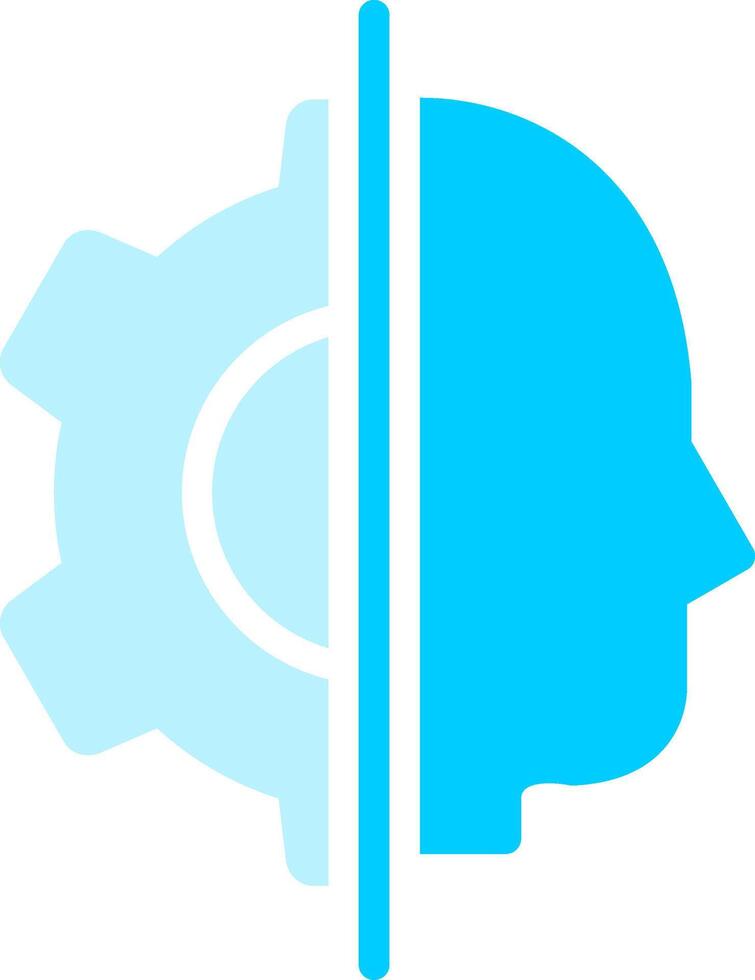 Artificial Intelligence Creative Icon Design vector