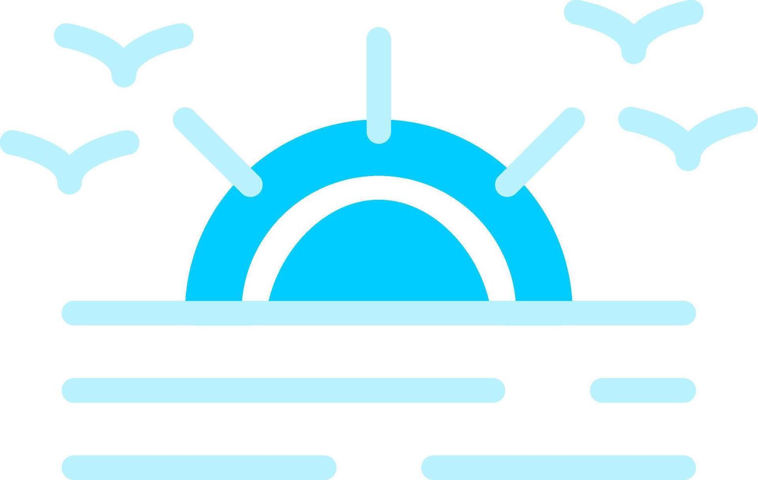 Sunrise Creative Icon Design vector