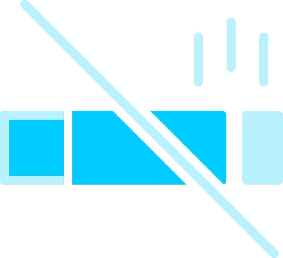 No Smoke Creative Icon Design vector