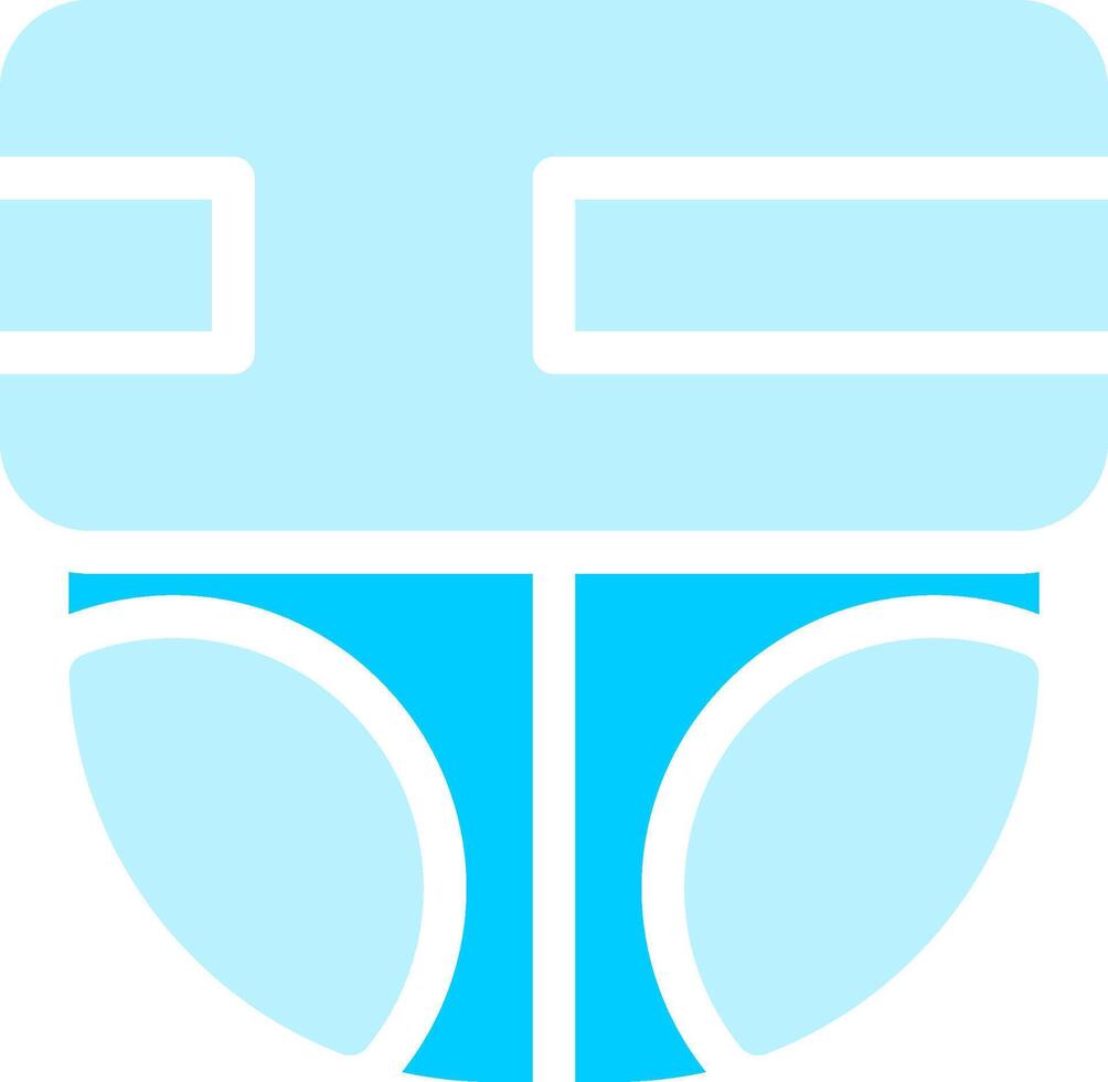 Line two Blue Colour vector