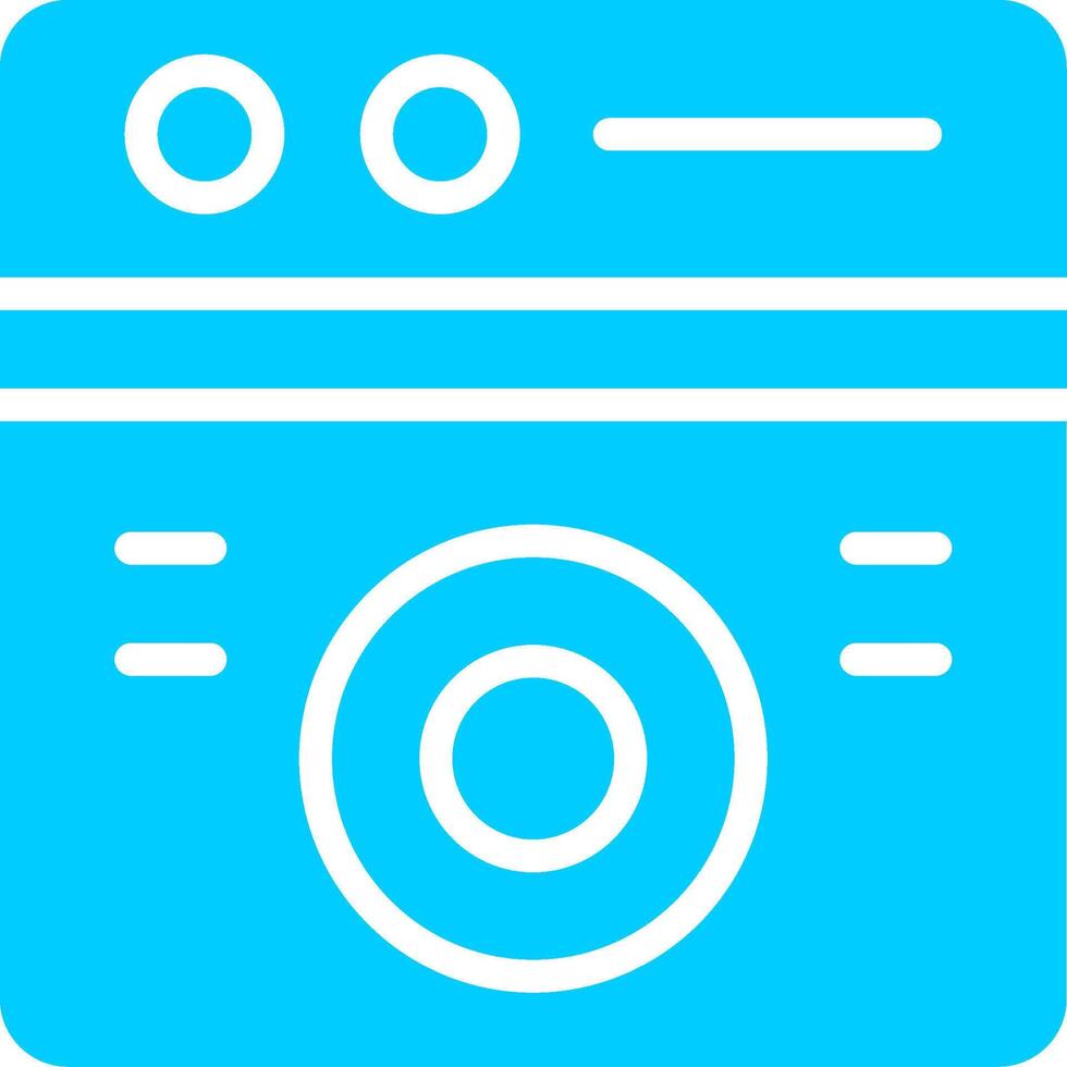 Washing Machine Creative Icon Design vector