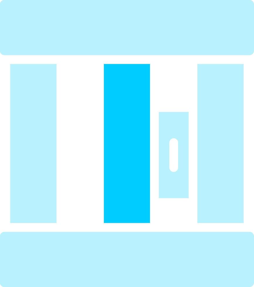 Line two Blue Colour vector