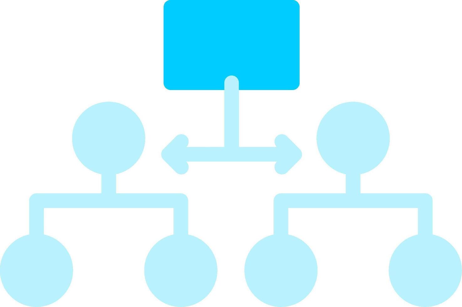 Labeled Hierarchy Creative Icon Design vector