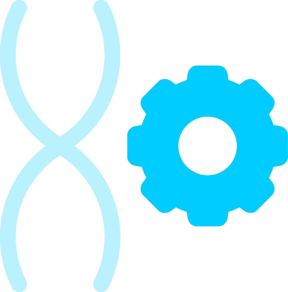 Genetic Engineering Creative Icon Design vector