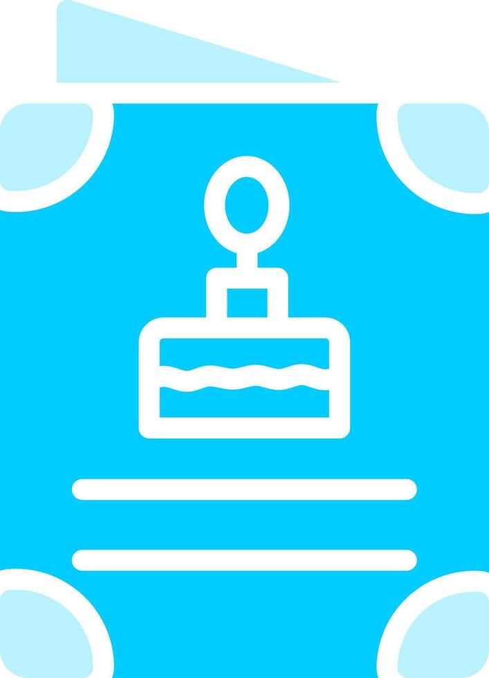 Line two Blue Colour vector