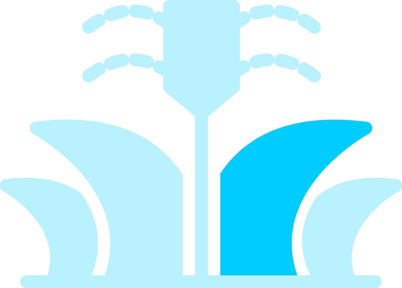 Line two Blue Colour vector