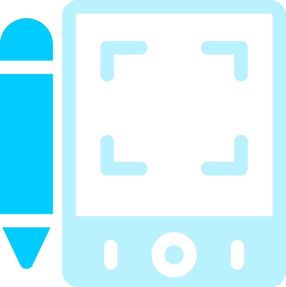 Pen Tablet Creative Icon Design vector
