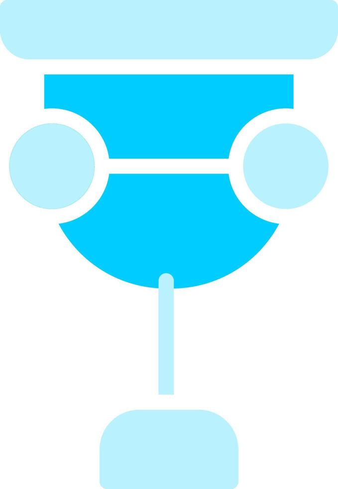Line two Blue Colour vector