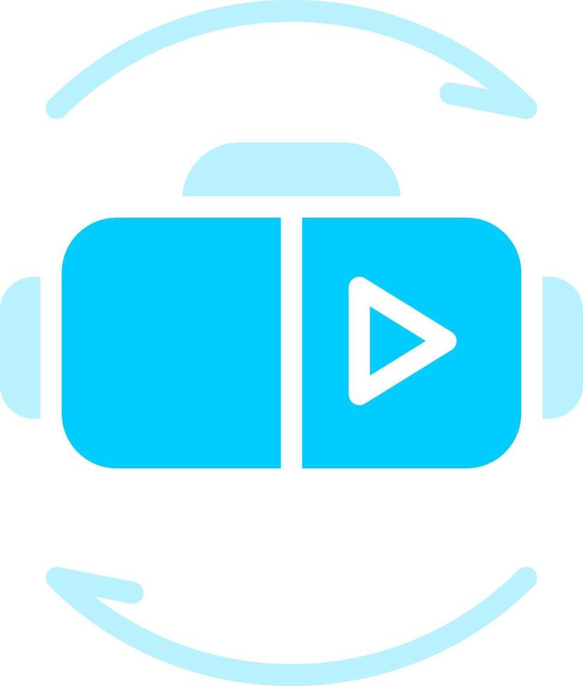 Virtual Reality Creative Icon Design vector