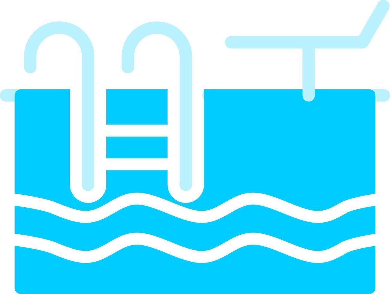 diseño de icono creativo de piscina vector