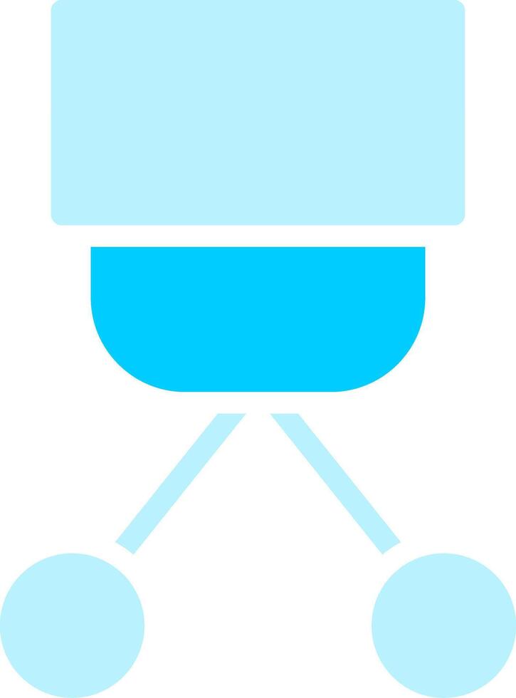 Line two Blue Colour vector