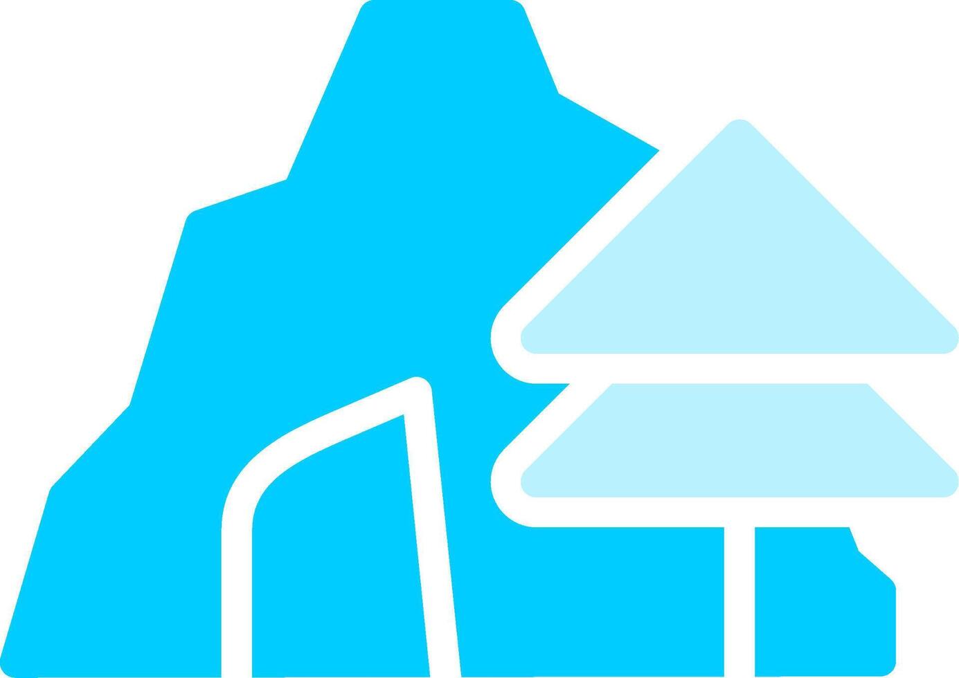 Cave Creative Icon Design vector