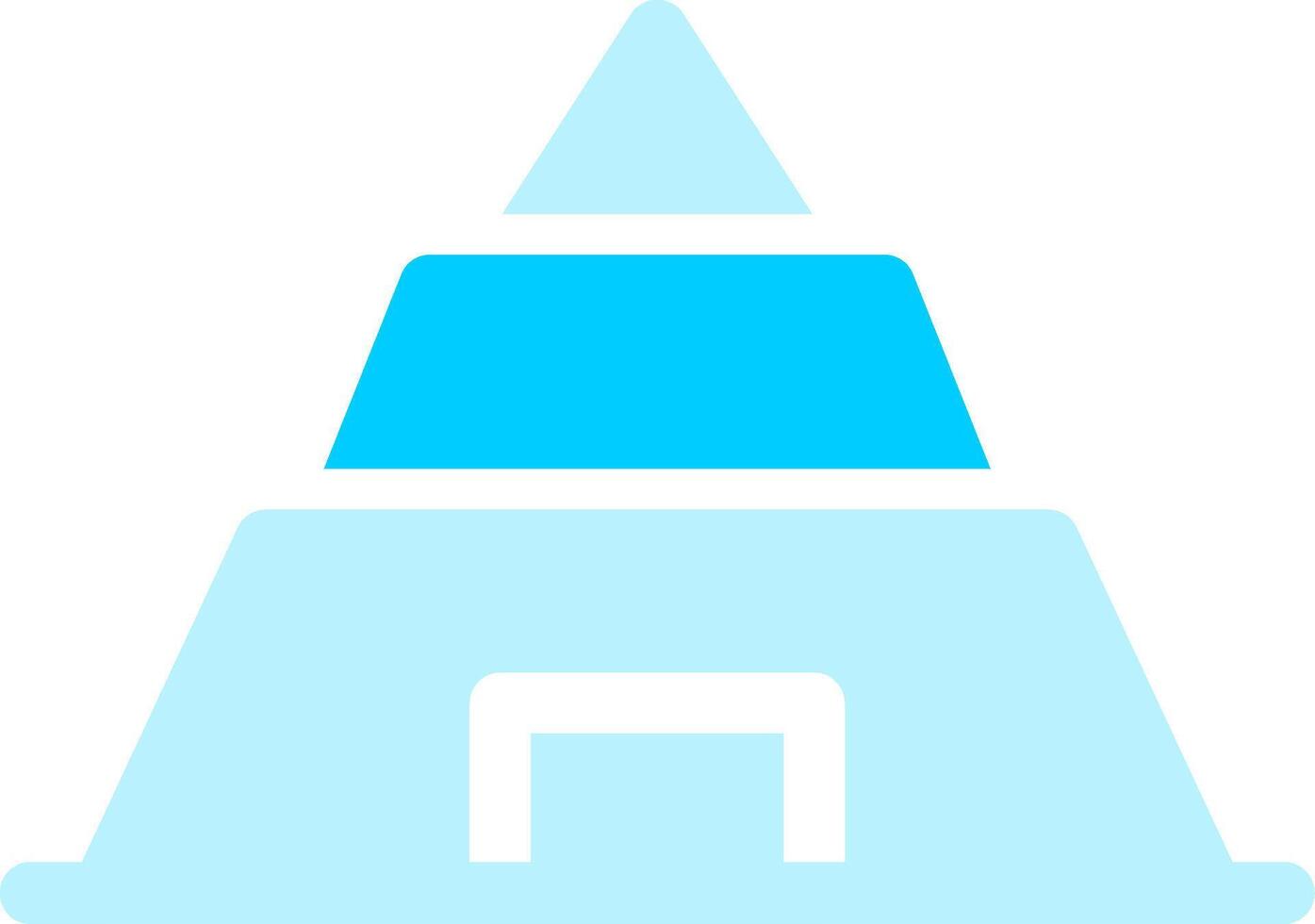 Pyramid Creative Icon Design vector