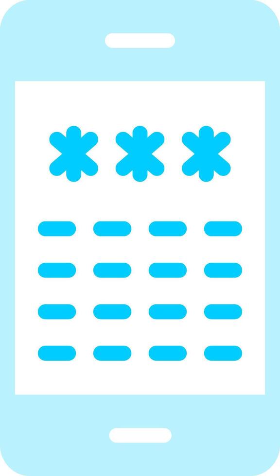 Pin Code Creative Icon Design vector