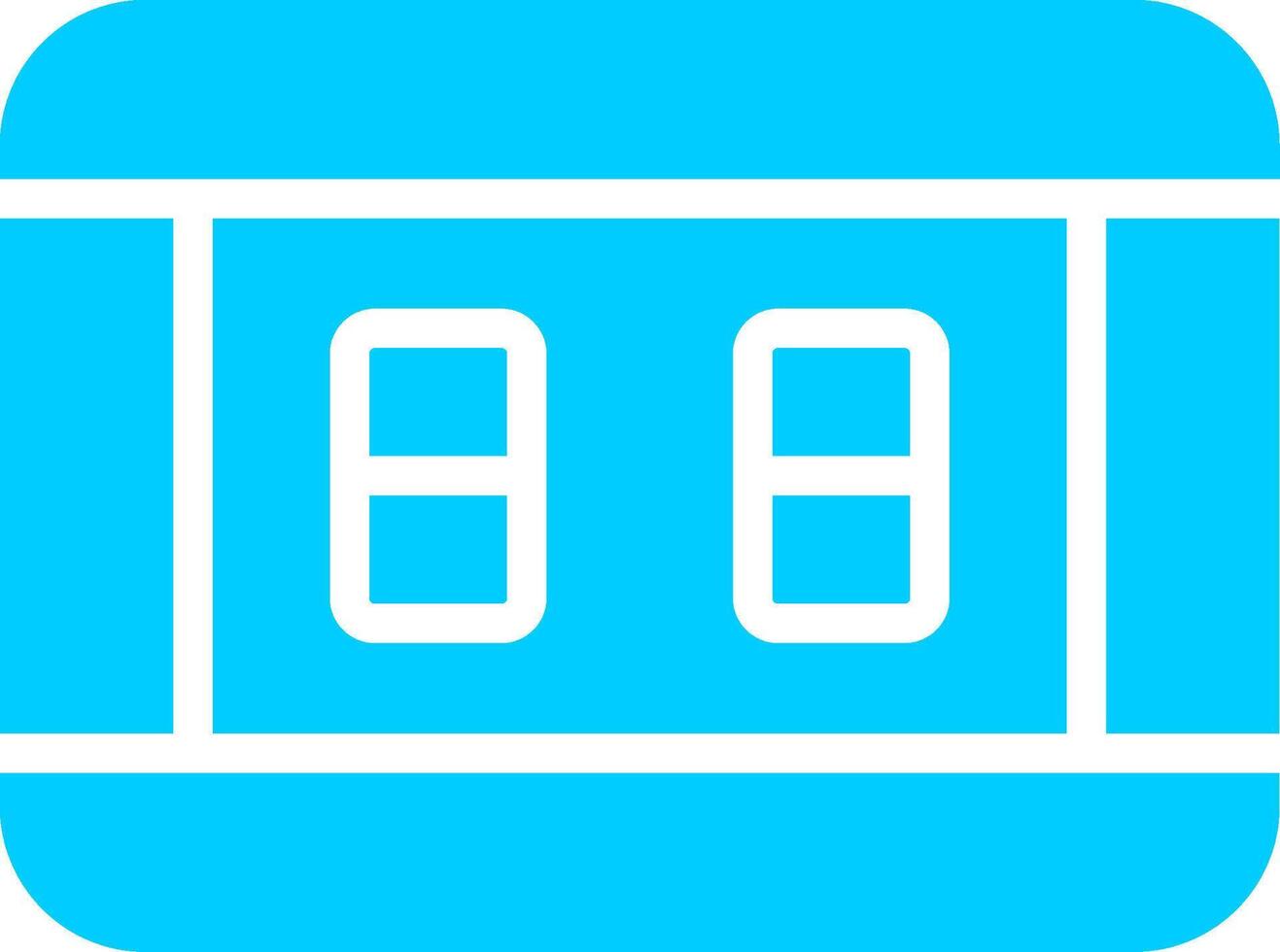 Line two Blue Colour vector