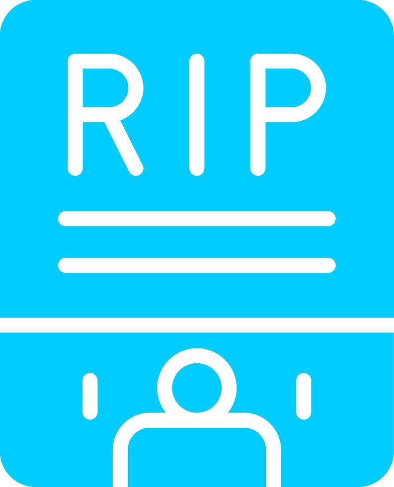 Obituary Creative Icon Design vector