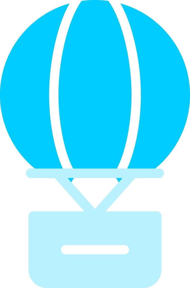Hot Air Balloon Creative Icon Design vector