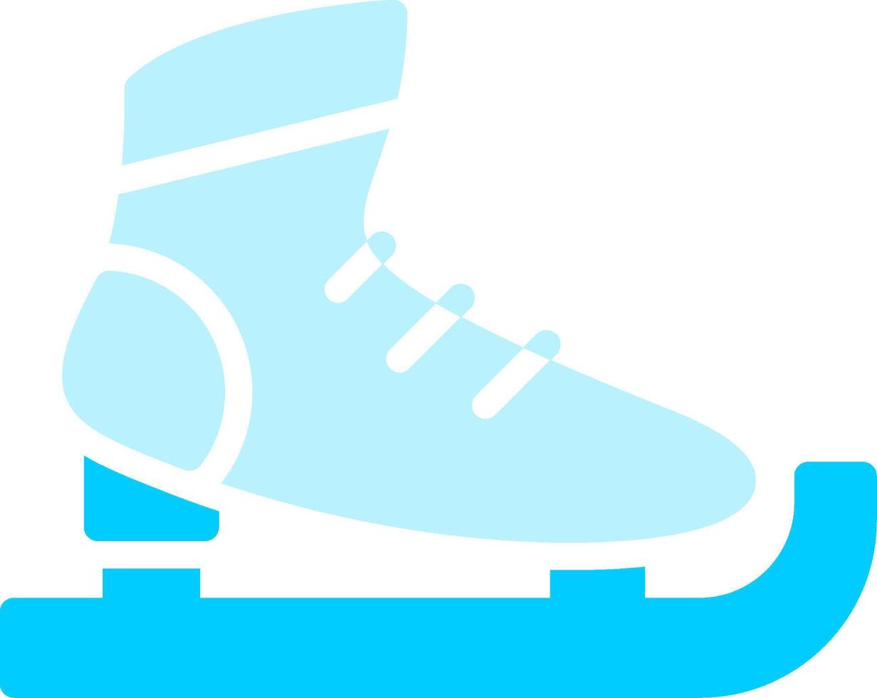 diseño de icono creativo de patines de hielo vector