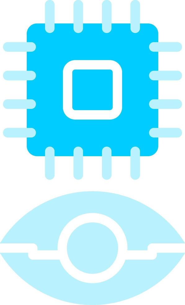 Eye Augmentation Creative Icon Design vector