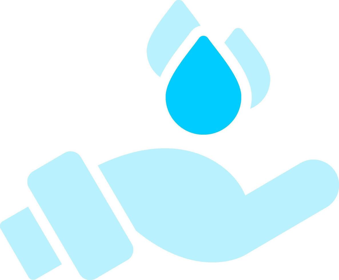 Hand Water Creative Icon Design vector
