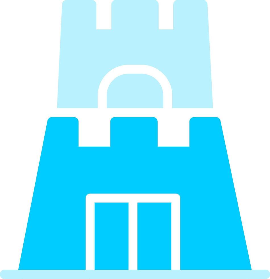 Castle Toy Creative Icon Design vector