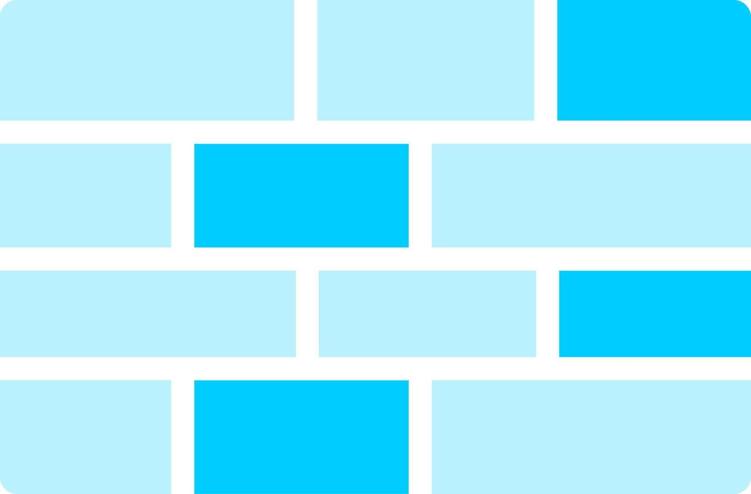 Brick Wall Creative Icon Design vector