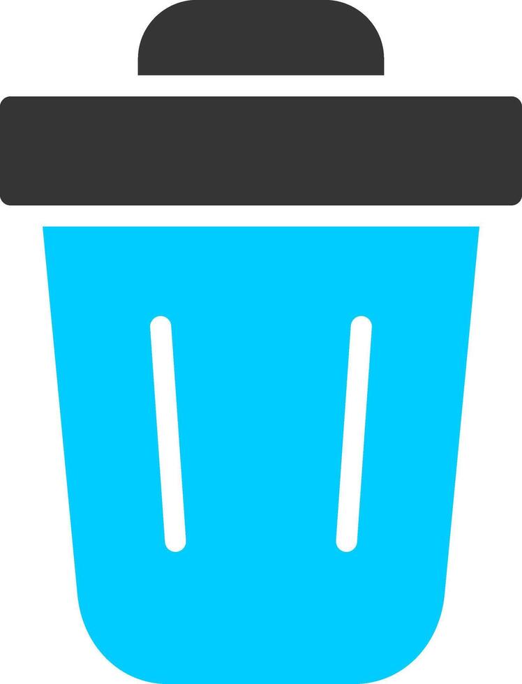 Trash Bin Creative Icon Design vector