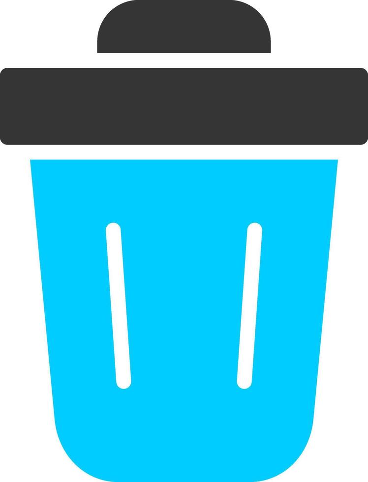 Trash Bin Creative Icon Design vector