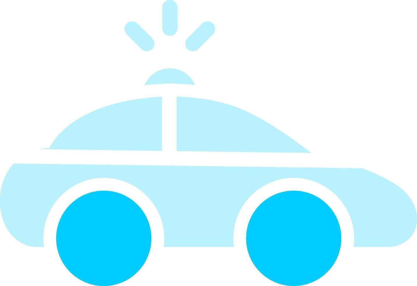 Police Car Creative Icon Design vector